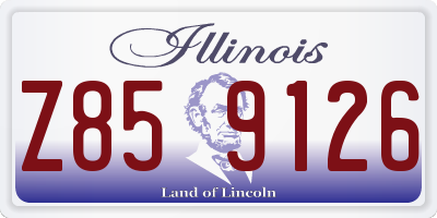 IL license plate Z859126