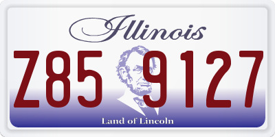 IL license plate Z859127