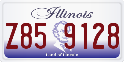 IL license plate Z859128