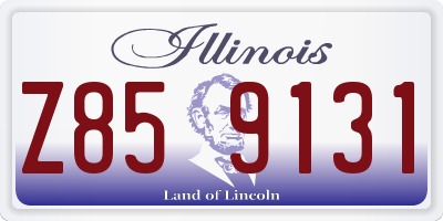 IL license plate Z859131