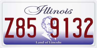 IL license plate Z859132