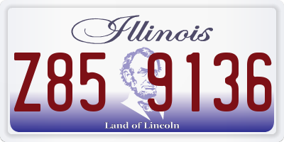 IL license plate Z859136