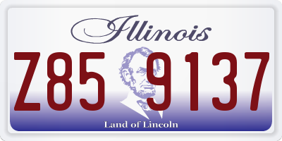 IL license plate Z859137