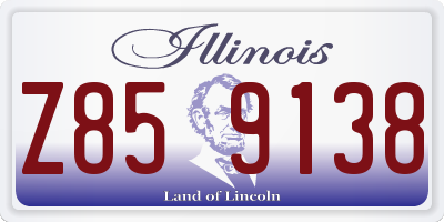 IL license plate Z859138