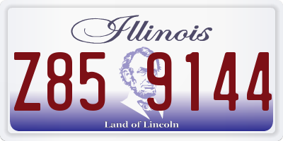 IL license plate Z859144