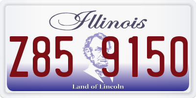 IL license plate Z859150