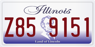 IL license plate Z859151