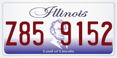 IL license plate Z859152