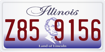 IL license plate Z859156