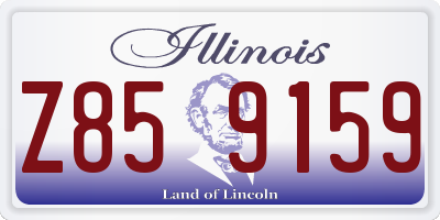 IL license plate Z859159