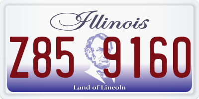IL license plate Z859160