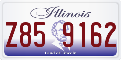 IL license plate Z859162