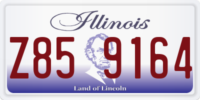IL license plate Z859164
