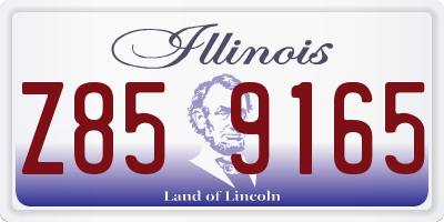 IL license plate Z859165