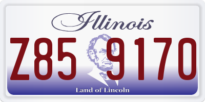 IL license plate Z859170