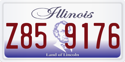 IL license plate Z859176
