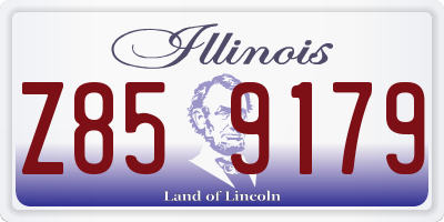 IL license plate Z859179