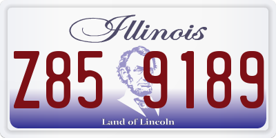 IL license plate Z859189