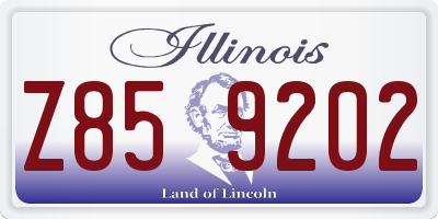 IL license plate Z859202