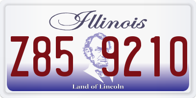 IL license plate Z859210