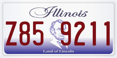 IL license plate Z859211