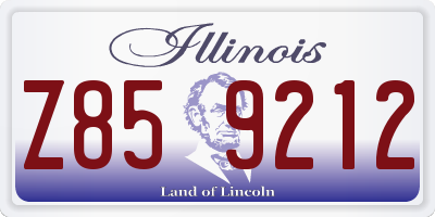 IL license plate Z859212
