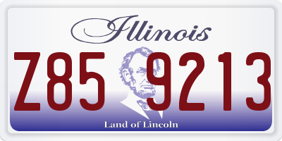 IL license plate Z859213