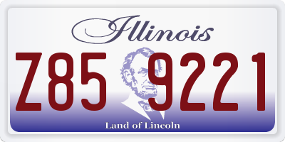 IL license plate Z859221