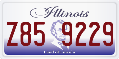 IL license plate Z859229