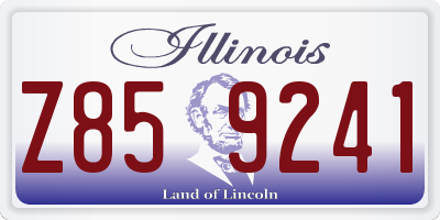IL license plate Z859241
