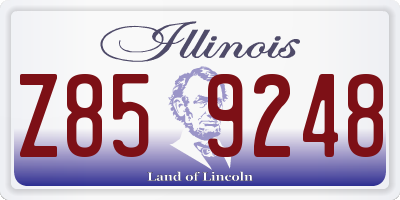 IL license plate Z859248