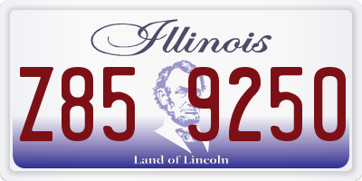 IL license plate Z859250