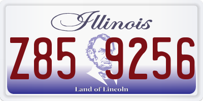 IL license plate Z859256