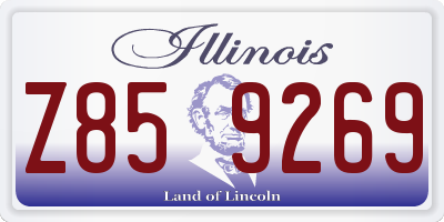 IL license plate Z859269