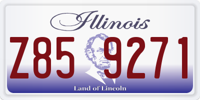 IL license plate Z859271