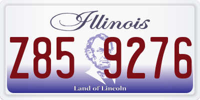 IL license plate Z859276