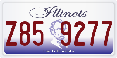 IL license plate Z859277