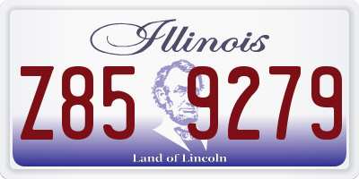 IL license plate Z859279
