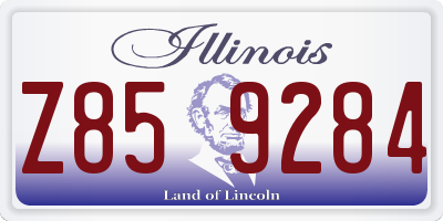IL license plate Z859284