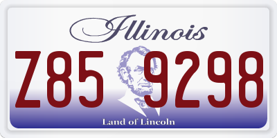 IL license plate Z859298
