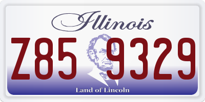 IL license plate Z859329