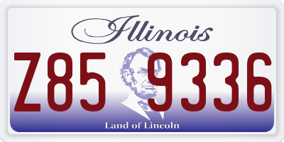 IL license plate Z859336