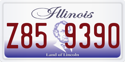 IL license plate Z859390