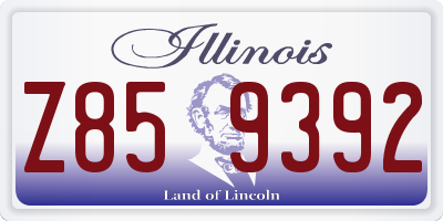 IL license plate Z859392