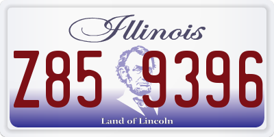 IL license plate Z859396
