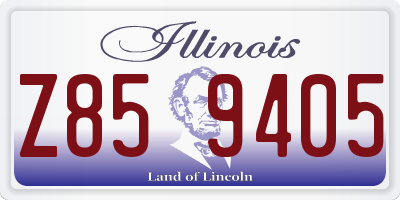 IL license plate Z859405