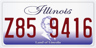 IL license plate Z859416