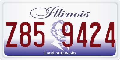 IL license plate Z859424