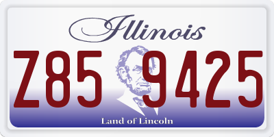IL license plate Z859425