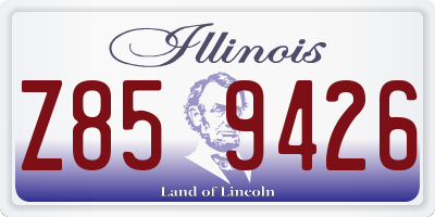 IL license plate Z859426